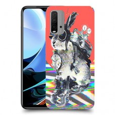 ארנבון מוזר כיסוי מגן קשיח מעוצב ל Xiaomi Redmi 9T יחידה אחת סקרין מובייל