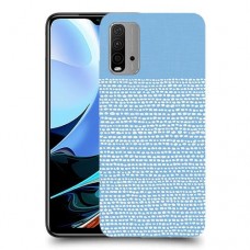 נקודות לבנות בכחול כיסוי מגן קשיח מעוצב ל Xiaomi Redmi 9T יחידה אחת סקרין מובייל