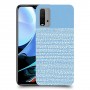 נקודות לבנות בכחול כיסוי מגן קשיח מעוצב ל Xiaomi Redmi 9T יחידה אחת סקרין מובייל