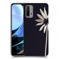פרח לבן כיסוי מגן קשיח מעוצב ל Xiaomi Redmi 9T יחידה אחת סקרין מובייל