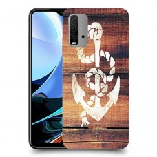 עוגן מעץ כיסוי מגן קשיח מעוצב ל Xiaomi Redmi 9T יחידה אחת סקרין מובייל