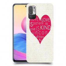 אהבה היא אדיבה כיסוי מגן קשיח מעוצב ל Xiaomi Redmi Note 10 5G יחידה אחת סקרין מובייל