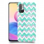 גיאומטריה טורקיז כיסוי מגן קשיח מעוצב ל Xiaomi Redmi Note 10 5G יחידה אחת סקרין מובייל
