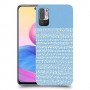 נקודות לבנות בכחול כיסוי מגן קשיח מעוצב ל Xiaomi Redmi Note 10 5G יחידה אחת סקרין מובייל
