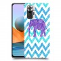 אלפנט סגול כיסוי מגן קשיח מעוצב ל Xiaomi Redmi Note 10 Pro יחידה אחת סקרין מובייל