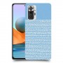 נקודות לבנות בכחול כיסוי מגן קשיח מעוצב ל Xiaomi Redmi Note 10 Pro יחידה אחת סקרין מובייל