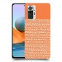 נקודות לבנות בכתום כיסוי מגן קשיח מעוצב ל Xiaomi Redmi Note 10 Pro יחידה אחת סקרין מובייל