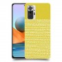 נקודות לבנות בצהוב כיסוי מגן קשיח מעוצב ל Xiaomi Redmi Note 10 Pro יחידה אחת סקרין מובייל