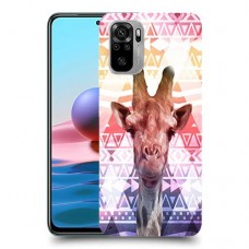 ג'ירפה נחמד כיסוי מגן קשיח מעוצב ל Xiaomi Redmi Note 10 יחידה אחת סקרין מובייל
