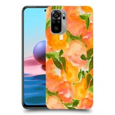 אפרסקים כתומים כיסוי מגן קשיח מעוצב ל Xiaomi Redmi Note 10 יחידה אחת סקרין מובייל