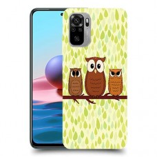 משפחת ינשוף כיסוי מגן קשיח מעוצב ל Xiaomi Redmi Note 10 יחידה אחת סקרין מובייל