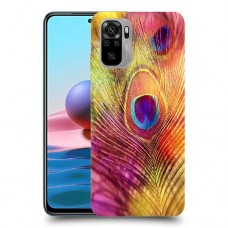 נוצת טווס כיסוי מגן קשיח מעוצב ל Xiaomi Redmi Note 10 יחידה אחת סקרין מובייל