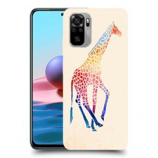 קשת ג 'ירפה כיסוי מגן קשיח מעוצב ל Xiaomi Redmi Note 10 יחידה אחת סקרין מובייל