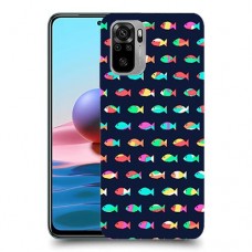 קשת בדגים כיסוי מגן קשיח מעוצב ל Xiaomi Redmi Note 10 יחידה אחת סקרין מובייל