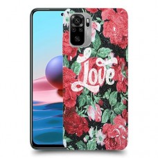 רוז אהבה כיסוי מגן קשיח מעוצב ל Xiaomi Redmi Note 10 יחידה אחת סקרין מובייל
