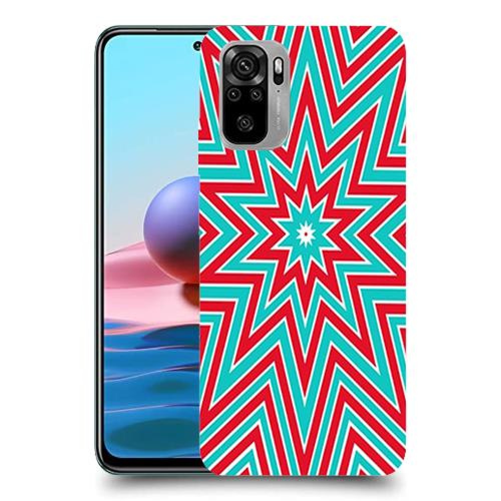 צבעי שלג כיסוי מגן קשיח מעוצב ל Xiaomi Redmi Note 10 יחידה אחת סקרין מובייל