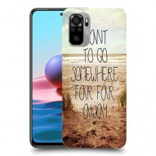 במקום רחוק רחוק כיסוי מגן קשיח מעוצב ל Xiaomi Redmi Note 10 יחידה אחת סקרין מובייל