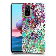 באביב בסגול כיסוי מגן קשיח מעוצב ל Xiaomi Redmi Note 10 יחידה אחת סקרין מובייל