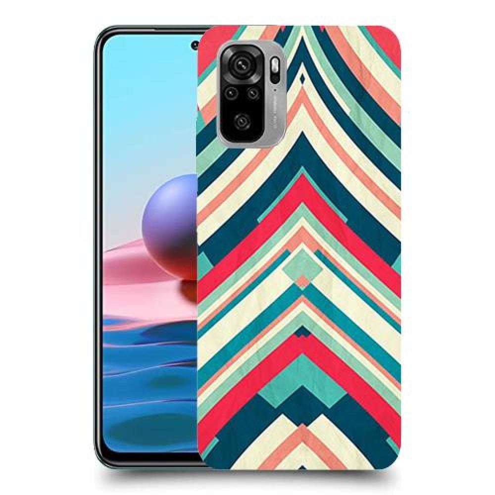פסים בצבע כיסוי מגן קשיח מעוצב ל Xiaomi Redmi Note 10 יחידה אחת סקרין מובייל