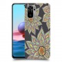 חמניות בשחור כיסוי מגן קשיח מעוצב ל Xiaomi Redmi Note 10 יחידה אחת סקרין מובייל