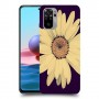 חמניות בשחור כיסוי מגן קשיח מעוצב ל Xiaomi Redmi Note 10 יחידה אחת סקרין מובייל