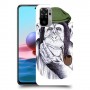חשיבה קוף כיסוי מגן קשיח מעוצב ל Xiaomi Redmi Note 10 יחידה אחת סקרין מובייל