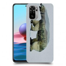 דוב לבן כיסוי מגן קשיח מעוצב ל Xiaomi Redmi Note 10 יחידה אחת סקרין מובייל