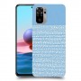 נקודות לבנות בכחול כיסוי מגן קשיח מעוצב ל Xiaomi Redmi Note 10 יחידה אחת סקרין מובייל