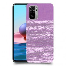 נקודות לבנות בסגול כיסוי מגן קשיח מעוצב ל Xiaomi Redmi Note 10 יחידה אחת סקרין מובייל