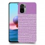 נקודות לבנות בסגול כיסוי מגן קשיח מעוצב ל Xiaomi Redmi Note 10 יחידה אחת סקרין מובייל
