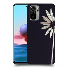 פרח לבן כיסוי מגן קשיח מעוצב ל Xiaomi Redmi Note 10 יחידה אחת סקרין מובייל