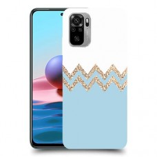 לבן כחול כיסוי מגן קשיח מעוצב ל Xiaomi Redmi Note 10 יחידה אחת סקרין מובייל
