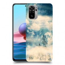 יופי חורף כיסוי מגן קשיח מעוצב ל Xiaomi Redmi Note 10 יחידה אחת סקרין מובייל