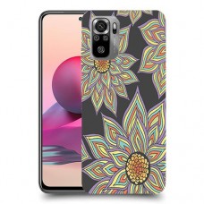 חמניות בשחור כיסוי מגן קשיח מעוצב ל Xiaomi Redmi Note 10S יחידה אחת סקרין מובייל