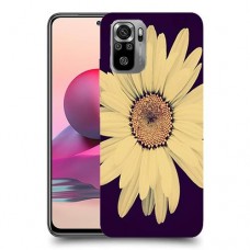 חמניות בשחור כיסוי מגן קשיח מעוצב ל Xiaomi Redmi Note 10S יחידה אחת סקרין מובייל