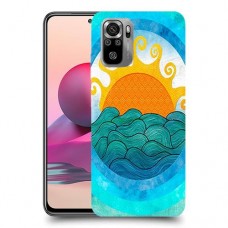 זריחה ליד הים כיסוי מגן קשיח מעוצב ל Xiaomi Redmi Note 10S יחידה אחת סקרין מובייל