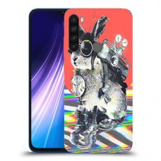 ארנבון מוזר כיסוי מגן קשיח מעוצב ל Xiaomi Redmi Note 8 יחידה אחת סקרין מובייל