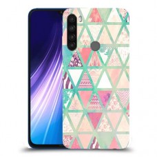 משולשים כיסוי מגן קשיח מעוצב ל Xiaomi Redmi Note 8 יחידה אחת סקרין מובייל