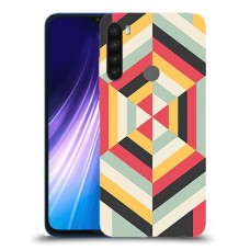 הצגת הפשטה כיסוי מגן קשיח מעוצב ל Xiaomi Redmi Note 8 יחידה אחת סקרין מובייל