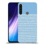 נקודות לבנות בכחול כיסוי מגן קשיח מעוצב ל Xiaomi Redmi Note 8 יחידה אחת סקרין מובייל