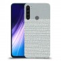 נקודות לבנות אפור כיסוי מגן קשיח מעוצב ל Xiaomi Redmi Note 8 יחידה אחת סקרין מובייל