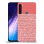 נקודות לבנות בורוד כיסוי מגן קשיח מעוצב ל Xiaomi Redmi Note 8 יחידה אחת סקרין מובייל