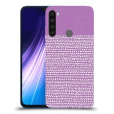 נקודות לבנות בסגול כיסוי מגן קשיח מעוצב ל Xiaomi Redmi Note 8 יחידה אחת סקרין מובייל