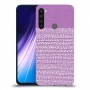 נקודות לבנות בסגול כיסוי מגן קשיח מעוצב ל Xiaomi Redmi Note 8 יחידה אחת סקרין מובייל