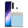 לבן כחול כיסוי מגן קשיח מעוצב ל Xiaomi Redmi Note 8 יחידה אחת סקרין מובייל