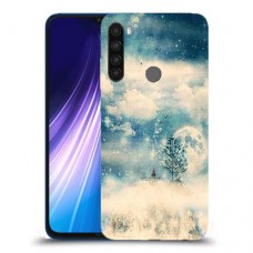 יופי חורף כיסוי מגן קשיח מעוצב ל Xiaomi Redmi Note 8 יחידה אחת סקרין מובייל