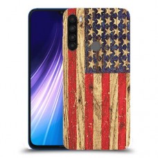 עץ ארצות הברית כיסוי מגן קשיח מעוצב ל Xiaomi Redmi Note 8 יחידה אחת סקרין מובייל