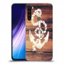 עוגן מעץ כיסוי מגן קשיח מעוצב ל Xiaomi Redmi Note 8 יחידה אחת סקרין מובייל