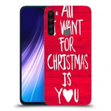 אתה עבור חג המולד כיסוי מגן קשיח מעוצב ל Xiaomi Redmi Note 8 יחידה אחת סקרין מובייל