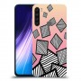 זאברה ריבועים כיסוי מגן קשיח מעוצב ל Xiaomi Redmi Note 8 יחידה אחת סקרין מובייל